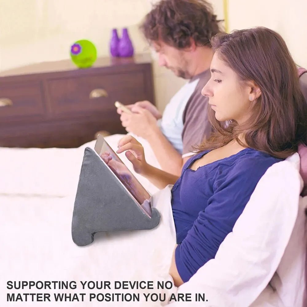 Tablet Sponge Pillow Stand: Comfy Hands-Free Reading - VibraStore