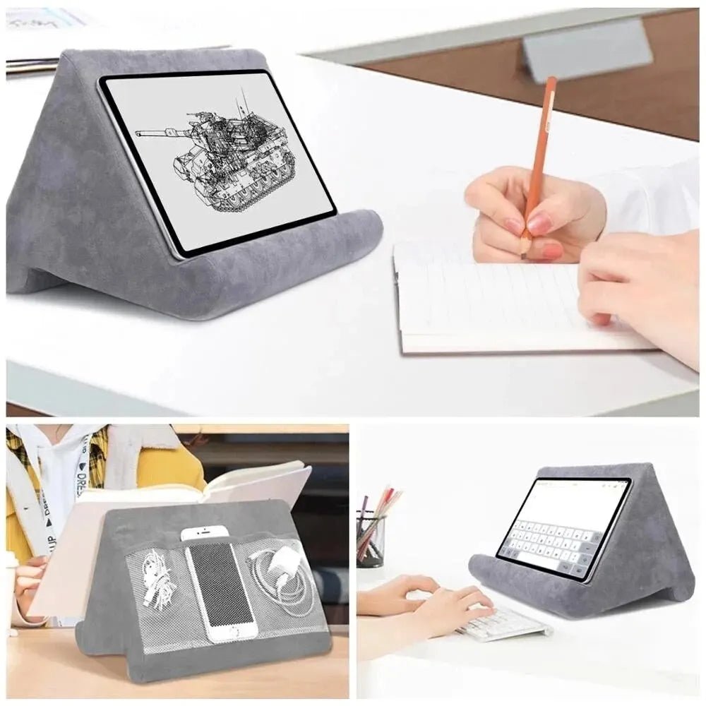Tablet Sponge Pillow Stand: Comfy Hands-Free Reading - VibraStore