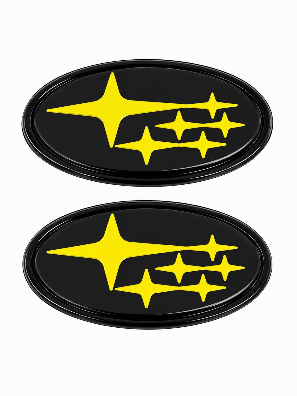 2Pcs Acrylic Car Front Rear Logo Emblem Sticker For Subaru STI XV Impreza BRZ WRX Legacy Outback Auto Hood Trunk Badge Cover 2015/2019