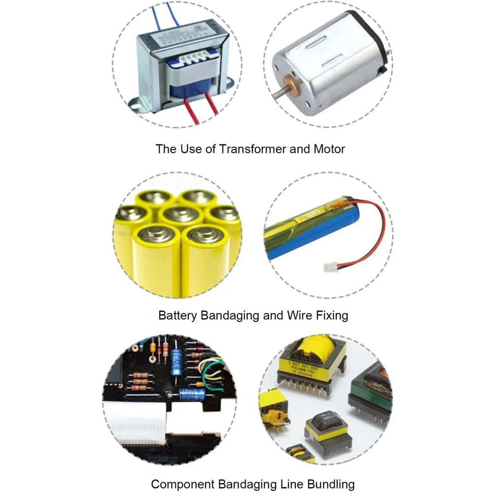 YX Heat Resistant Mylar Tape Polyester Film Tape for Transformers Motor Capacitor Coil Wrap 50 Meter Mylar Tape - VibraStore