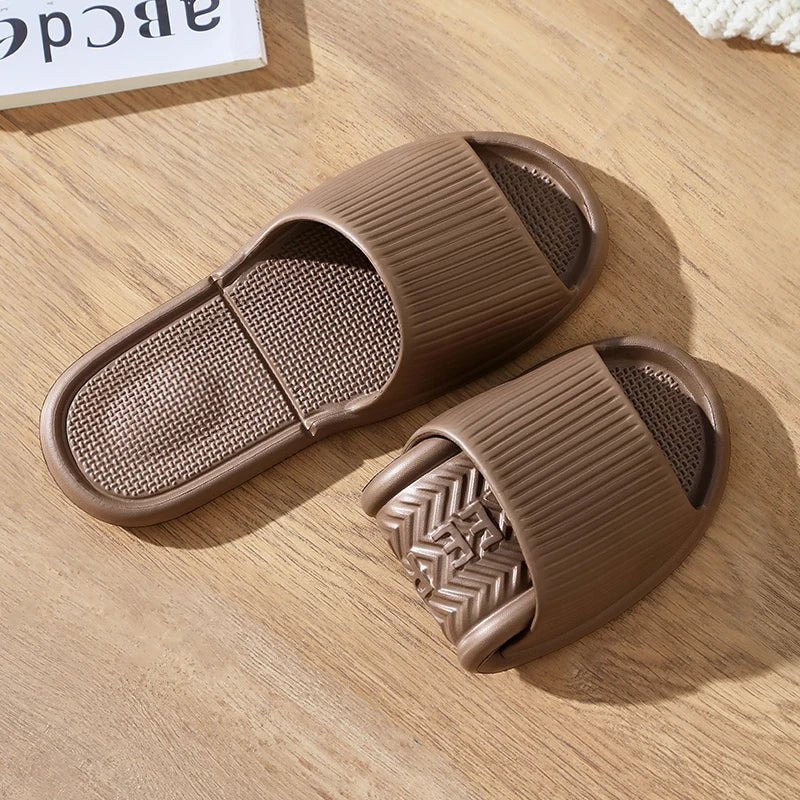 Zapatillas de casa para baño con fugas, zapatilla de ducha de secado rápido, chanclas de playa ligeras y con fugas, toboganes de natación para mujer - VibraStore