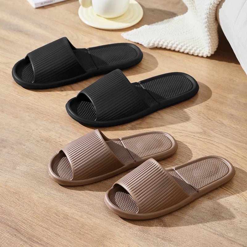 Zapatillas de casa para baño con fugas, zapatilla de ducha de secado rápido, chanclas de playa ligeras y con fugas, toboganes de natación para mujer - VibraStore