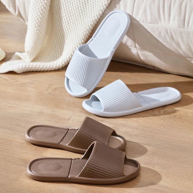 Zapatillas de casa para baño con fugas, zapatilla de ducha de secado rápido, chanclas de playa ligeras y con fugas, toboganes de natación para mujer - VibraStore